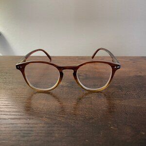 Lou Eyewear Cupertino TORT Eyeglass Frames Only Tortoise Round Readers 48-22-144